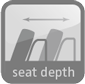 seat depth | 166